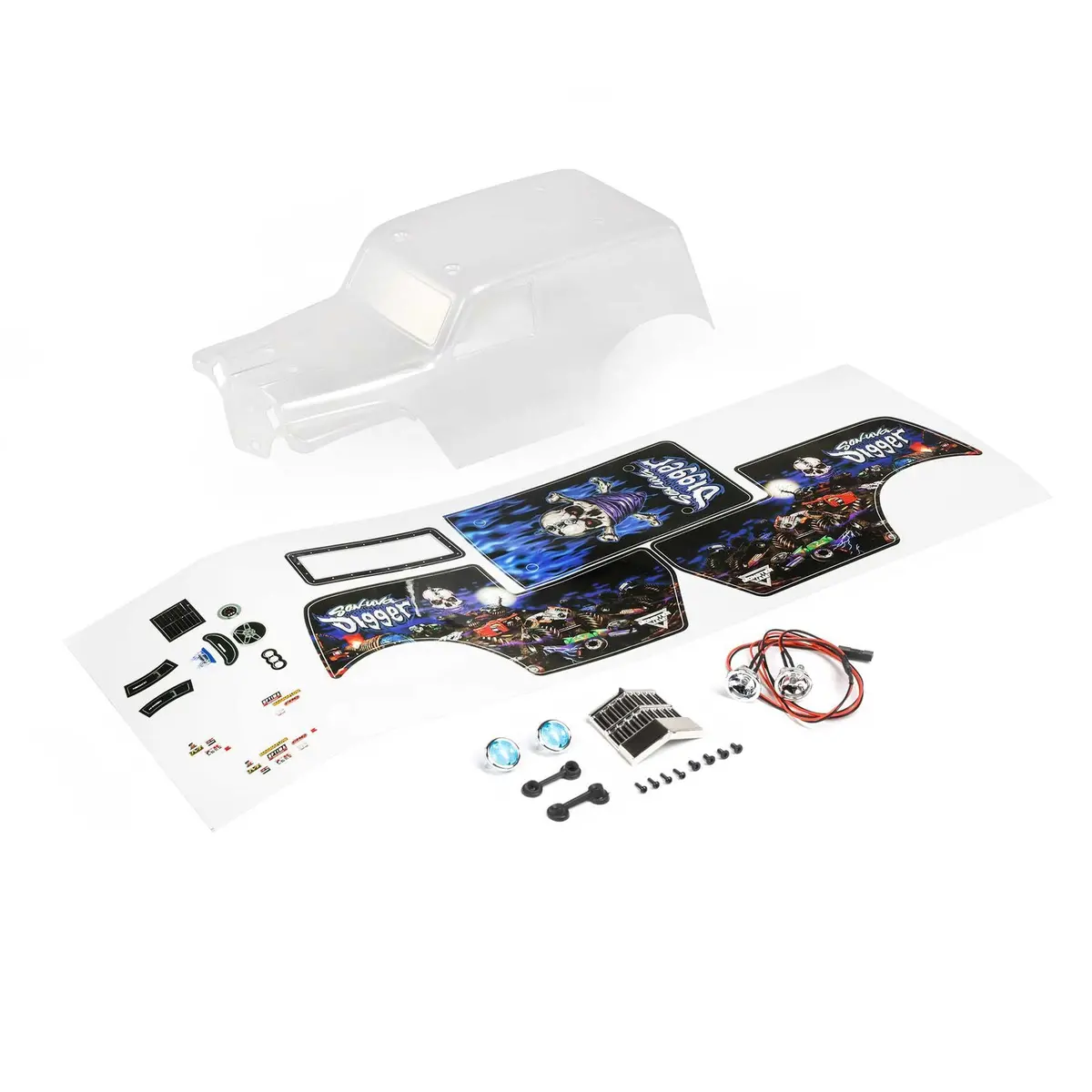Losi Clear Body Set: Son Uva Digger: Mini Lmt 1