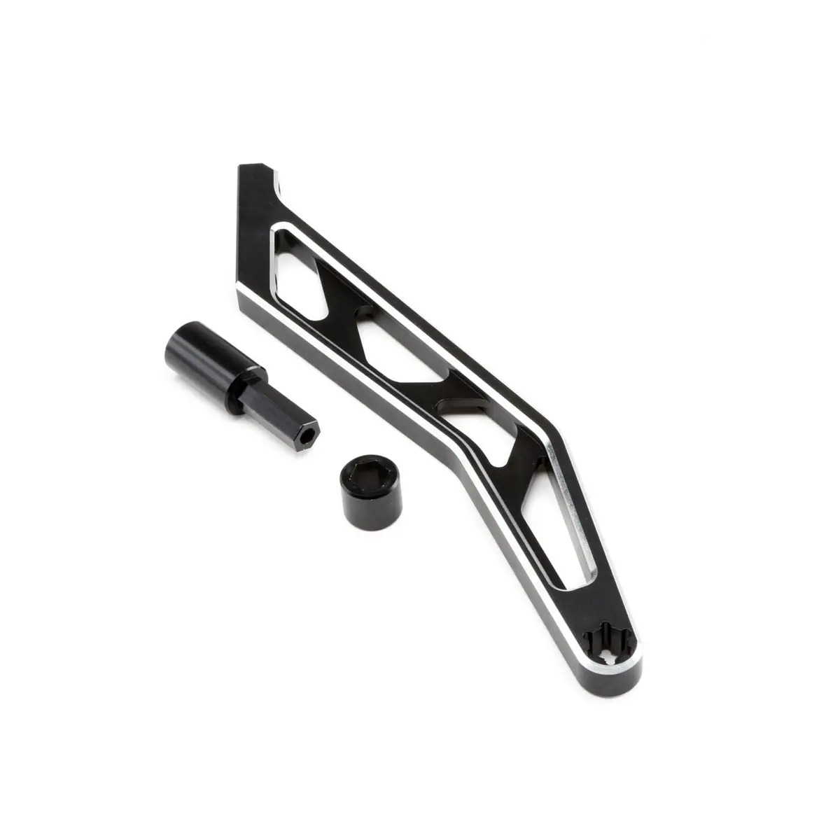 Losi Aluminum Rear Chassis Brace: Mtxl (Black) 1