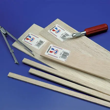 Midwest Balsa Sheets 3/32 X 3 X 36 Each 1