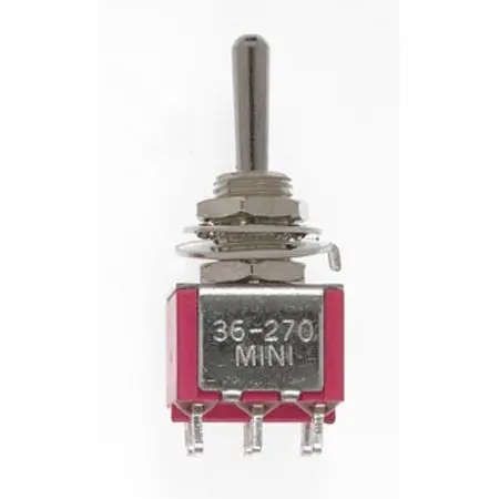 Minitronic Mini Toggle Switch, Sprung 5Amp 120V (2) 1