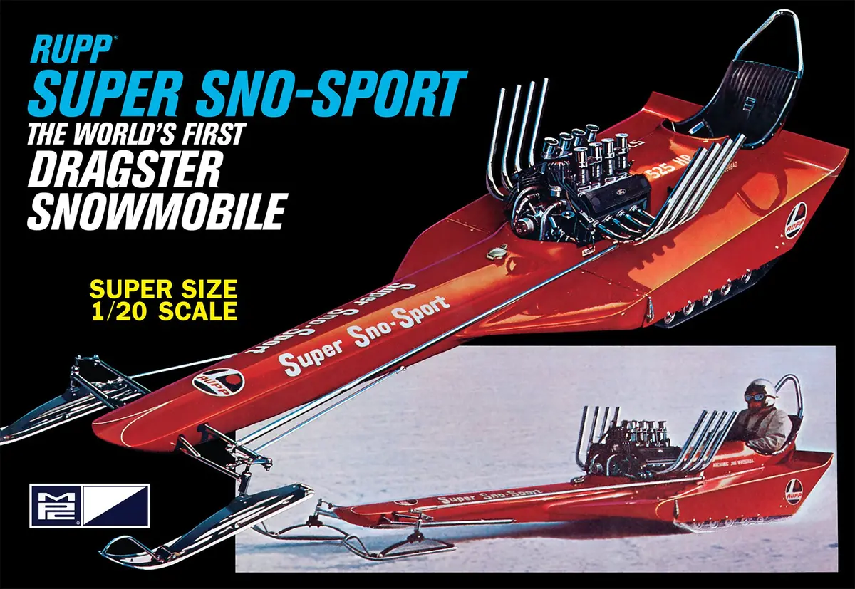 Mpc 1/20 Rupp Super Sno-Sport Snow Dragster Model Kit 1