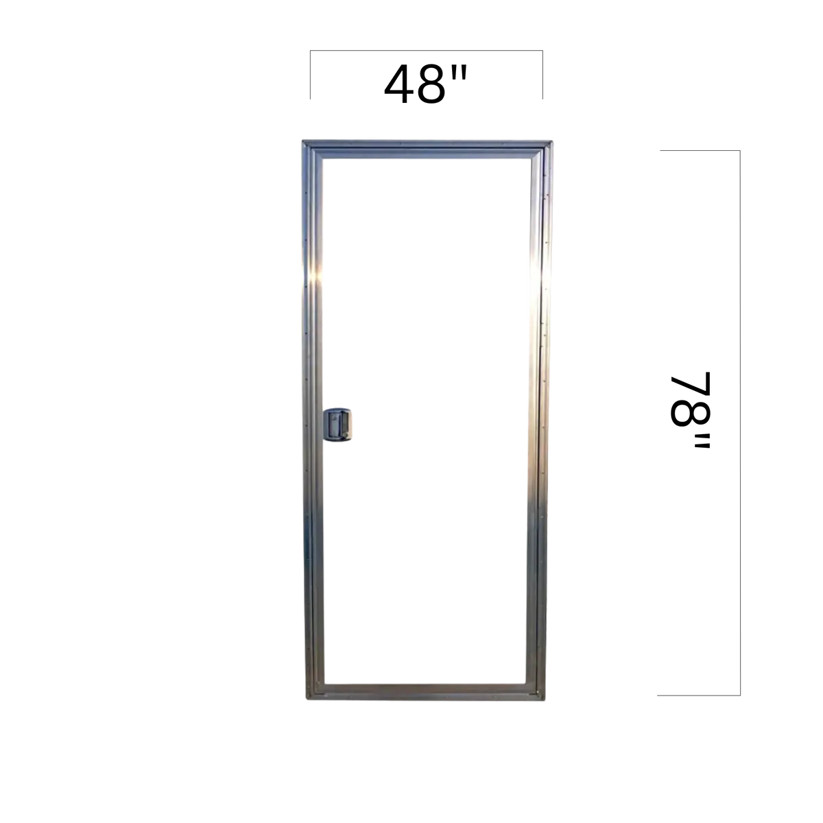 Cargo Trailer Side Door Assembly W/ Frame - 48" X 78" 1