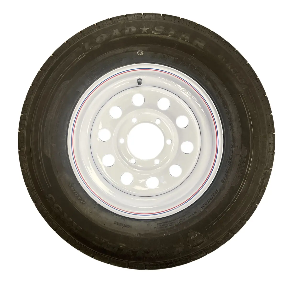 Kenda Loadstar 15" 8 Ply Radial Trailer Wheel & Tire - St 225/75R15 6-5.5" Lug 1