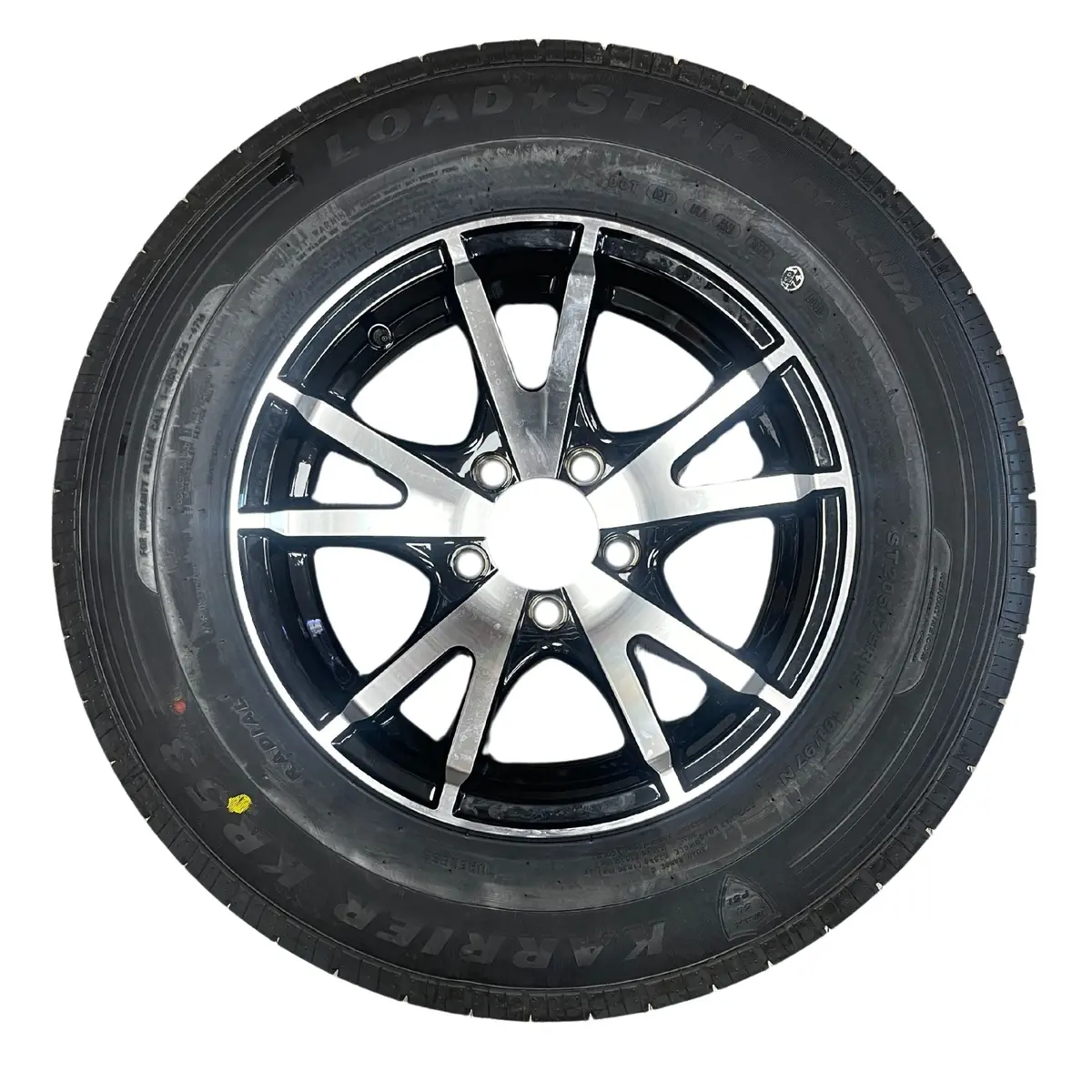 Kenda Loadstar 15" 6 Ply Radial Trailer Wheel & Tire - St 205/75R15 5-4.5" Lug 3