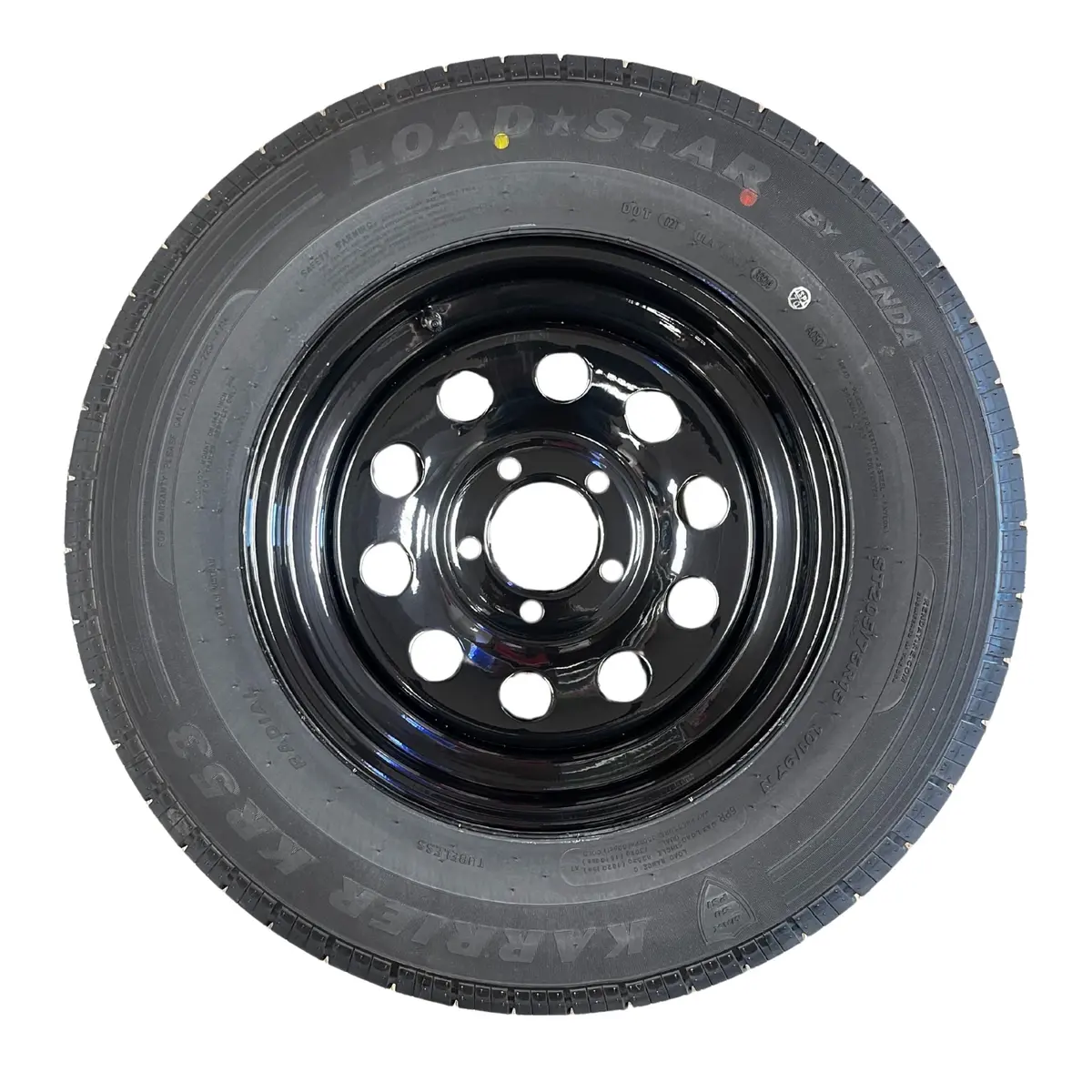 Kenda Loadstar 15" 6 Ply Radial Trailer Wheel & Tire - St 205/75R15 5-4.5" Lug 3