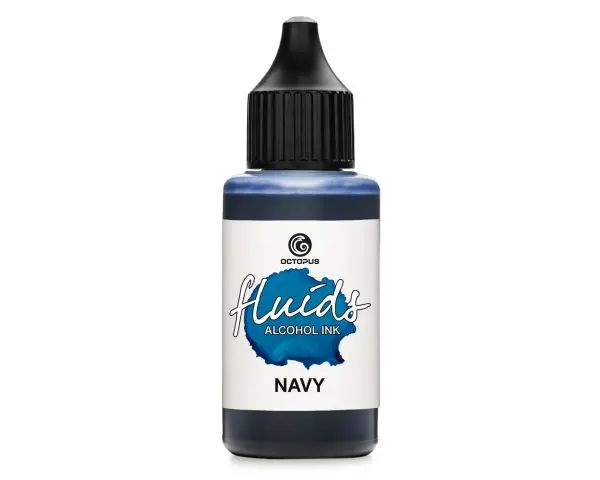 Octopus Fluids Alkoholtinte Alcohol Inks Basic Navy Blau 1