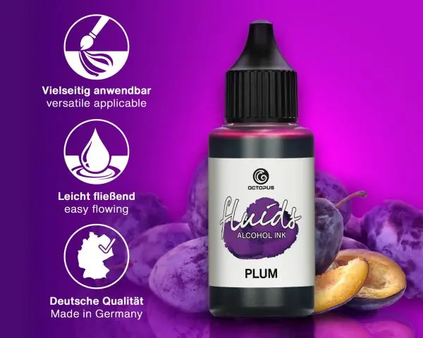 Octopus Fluids Alcohol Ink Plum 100 Ml Violett 2