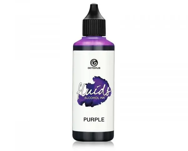 Octopus Fluids Alkoholtinte Für Fluid Art/Resin Octopus Fluids Alcohol Inks Basic Purple Violett 100 Ml 1