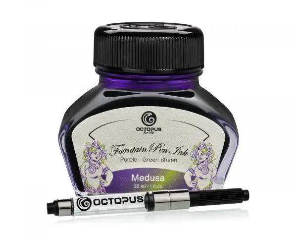 Octopus Fluids Füllhaltertinte Sheen Ink Kollektion Medusa Violett Ltd. Edt. 1