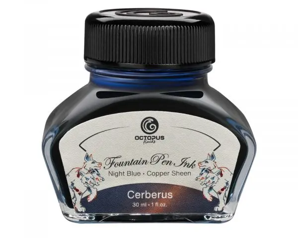Octopus Fluids Füllhaltertinte Sheen Cerberus Blau Kupferner Schimmer 30 Ml 1