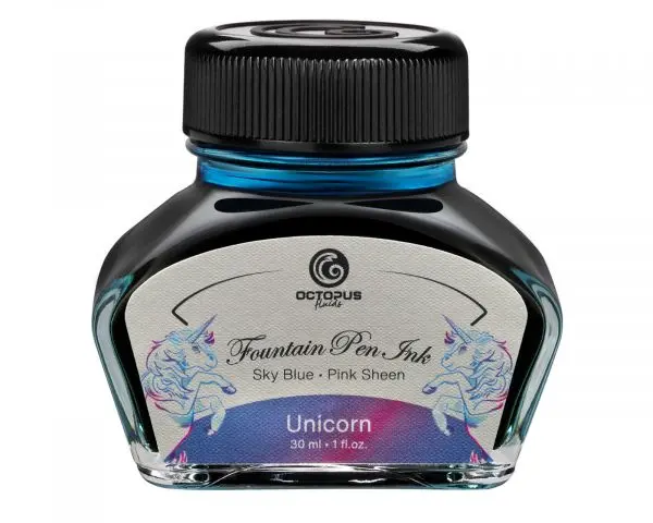 Octopus Fluids Füllhaltertinte Octopus Fluids Sheen Ink Unicorn Pink/Rosé-Blau 30 Ml 1