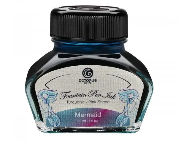Octopus Fluids Füllhaltertinte Octopus Fluids Sheen Ink Mermaid Petrol Pink Ltd. Edt. 1