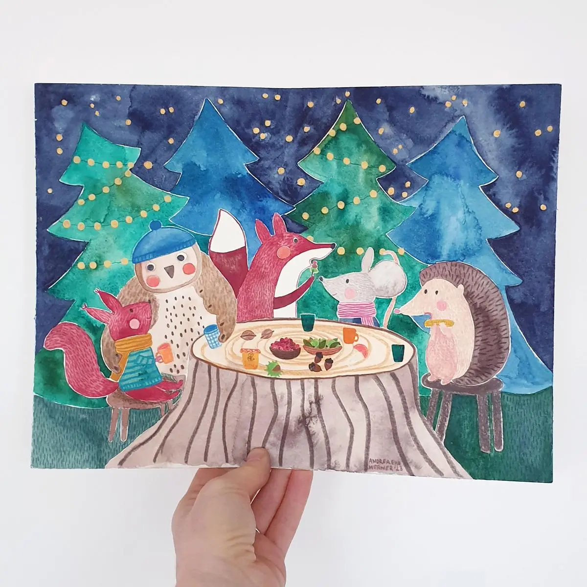 Originalbild *Weihnachtsschmaus* 1