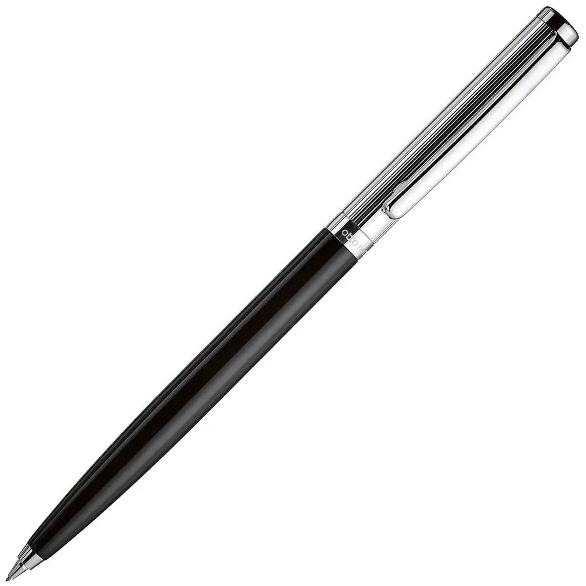 Otto Hutt, Bleistift Design 01, Streifenguilloche, Platiniert, Schwarz 1