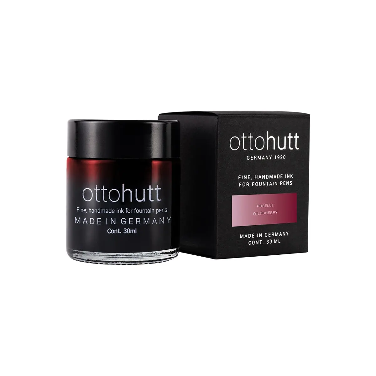 Otto Hutt Tintenglas, Tinte Mit Geruch, Roselle (Rot) 1