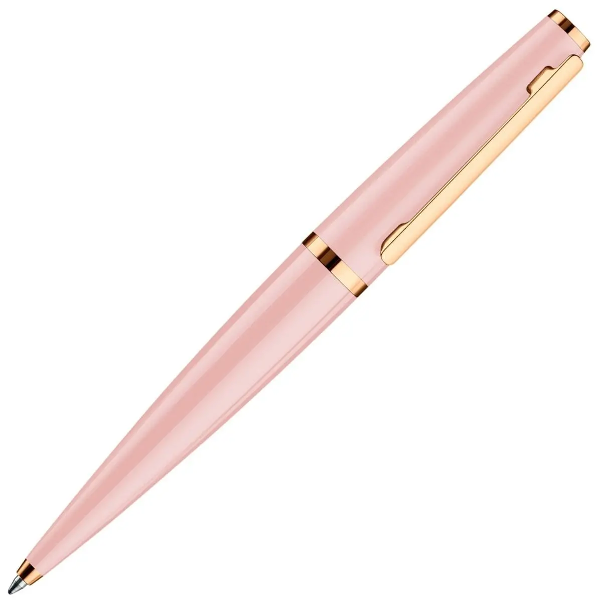 Otto Hutt, Kugelschreiber Design 06, Glanzlack, Rosévergoldet, Pink-Rosa 1