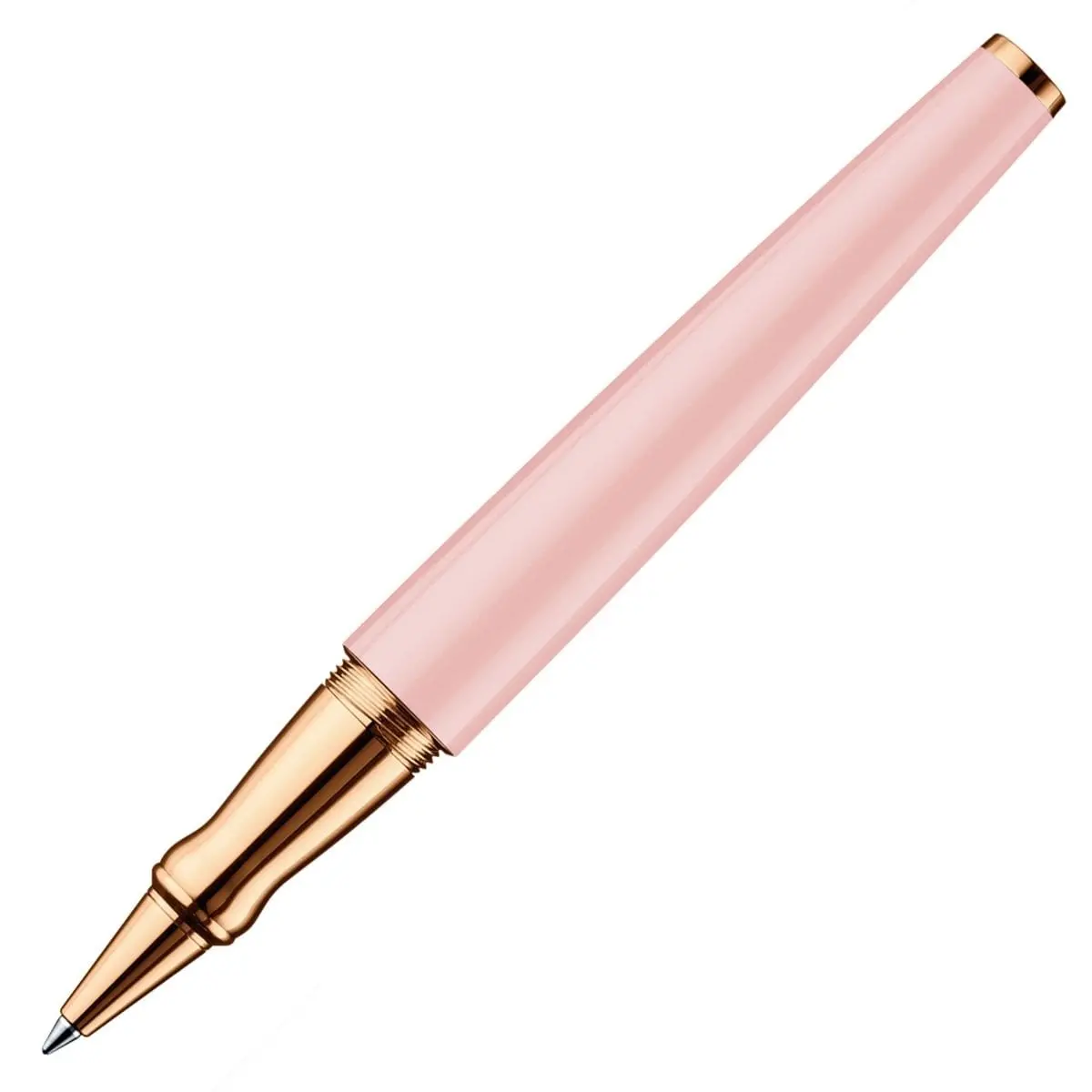 Otto Hutt, Tintenroller Design 06, Glanzlack, Rosévergoldet, Pink-Rosa 1