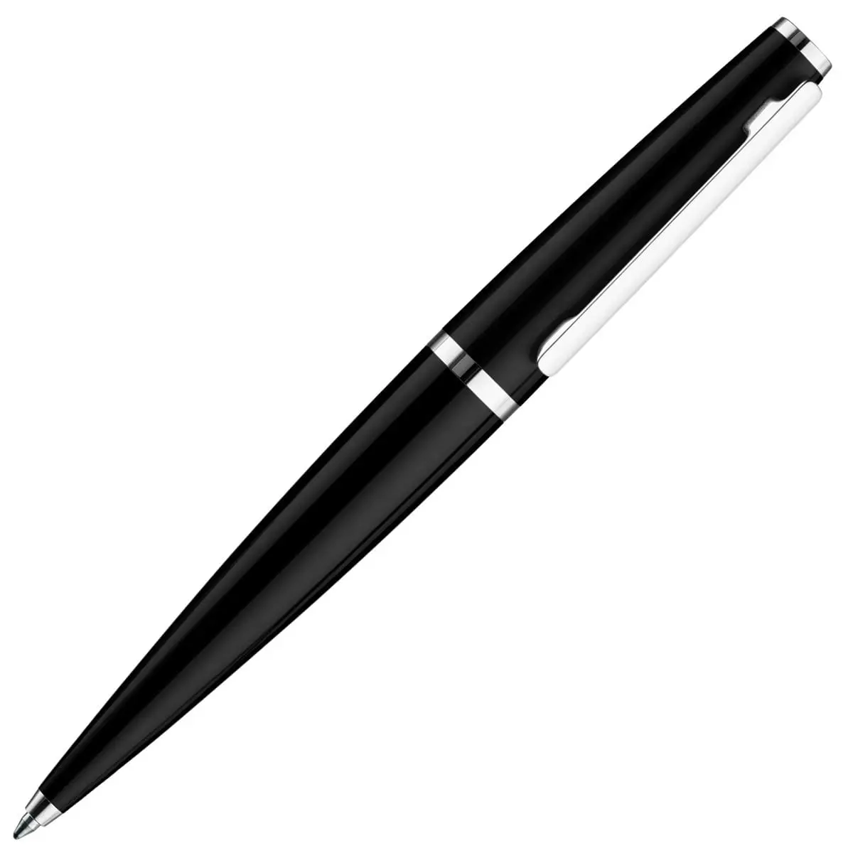 Otto Hutt, Kugelschreiber Design 06, Glanzlack, Platiniert, Schwarz 1