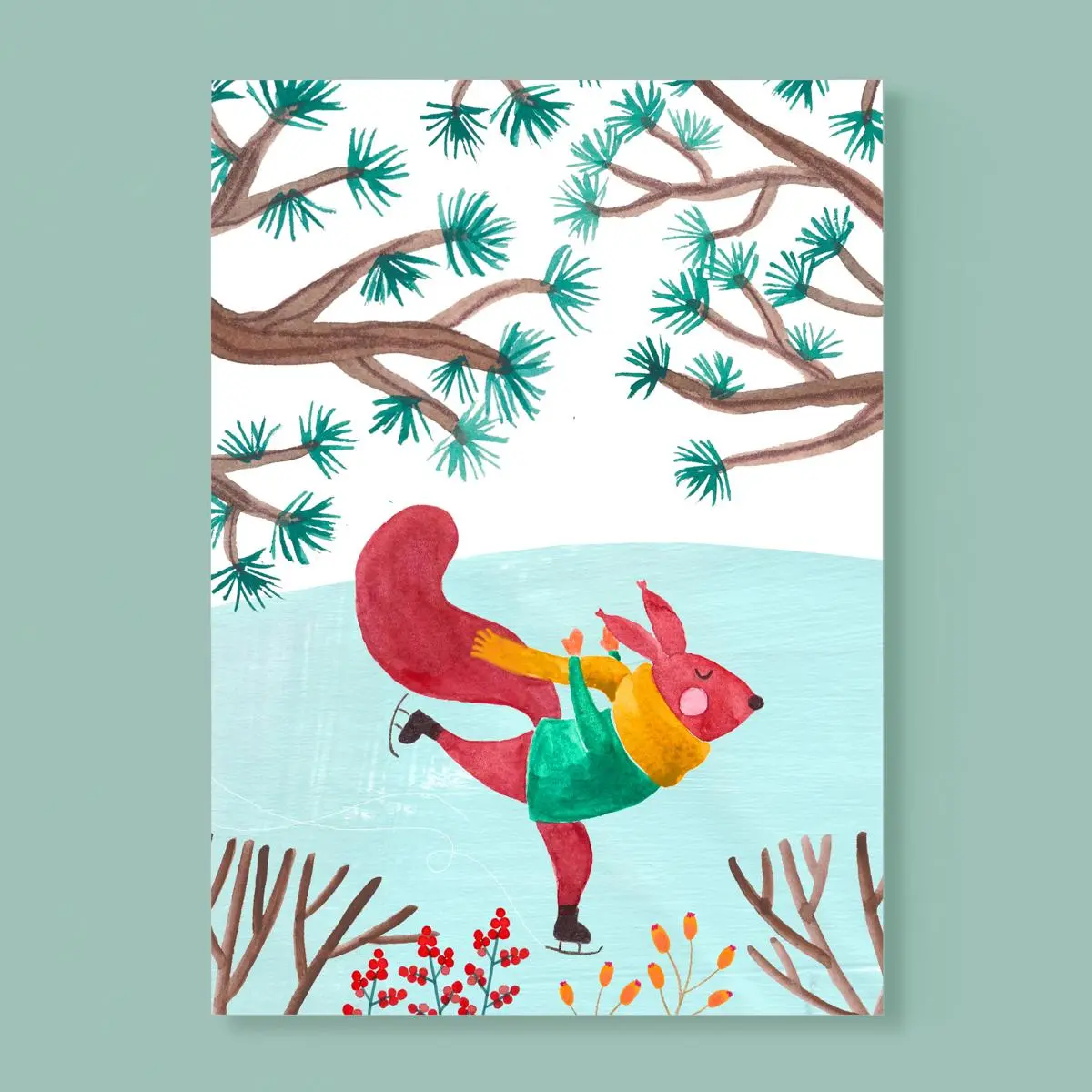 Postkarte *Eichhörnchen* 1