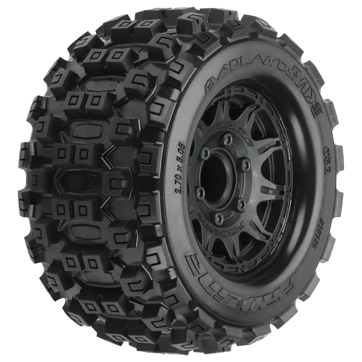 Pro-Line Badlands Mx28 2.8" Mounted On Raid Rims: 6X30 (Black) 1