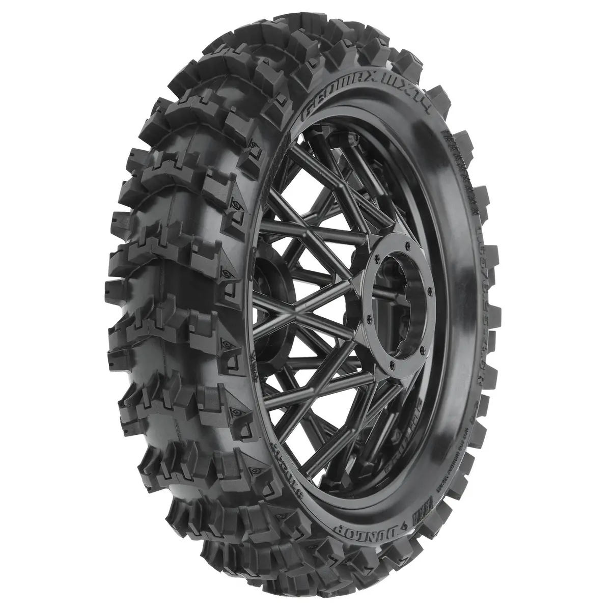 Dunlop Geomax Mx14 V2 Bead Cr4 Rear Tire Mtd Bullyspoke Black: Promoto-Mx 1