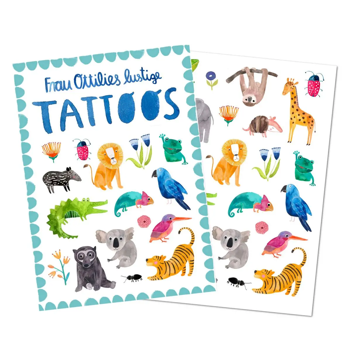 Kindertattoos *Wilde Tiere* 1