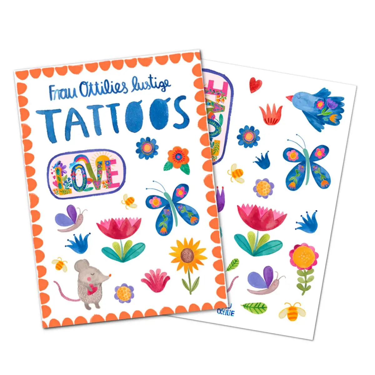Kindertattoos *Blumen & Liebe* 1