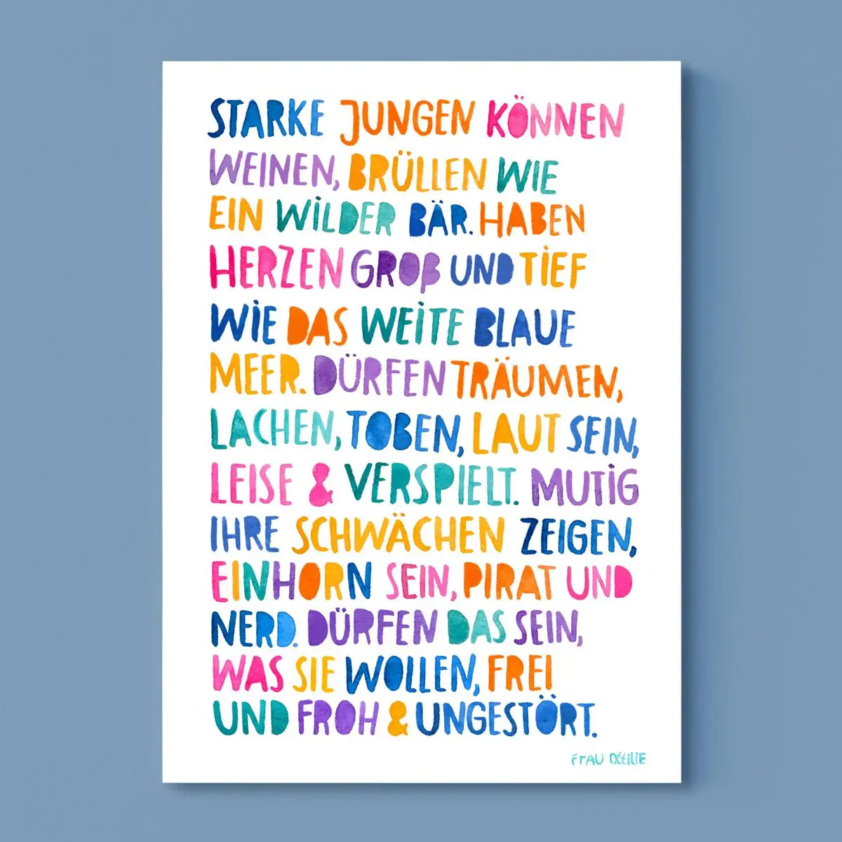 Print A4 *Starke Jungen* 1