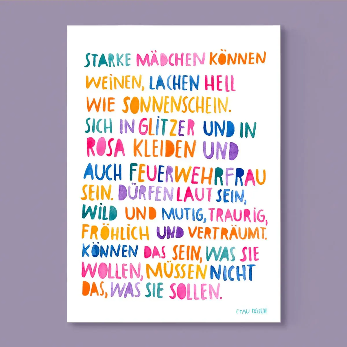 Print A4 *Starke Mädchen* 1