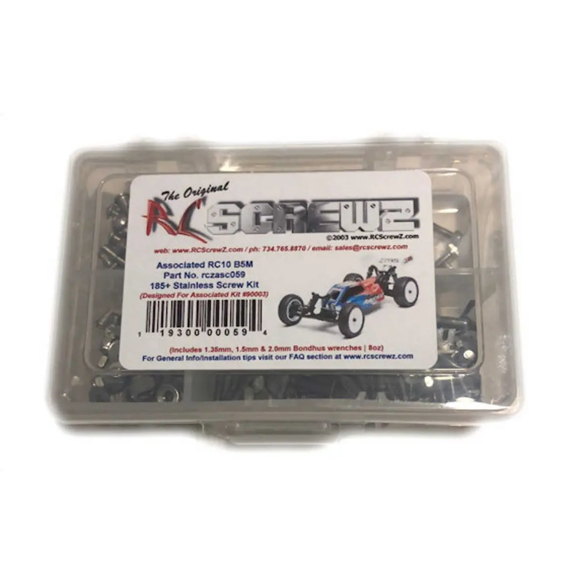 Dynamite Stainless Steel Screw Kit: Team Associated Rc10 B5m 1