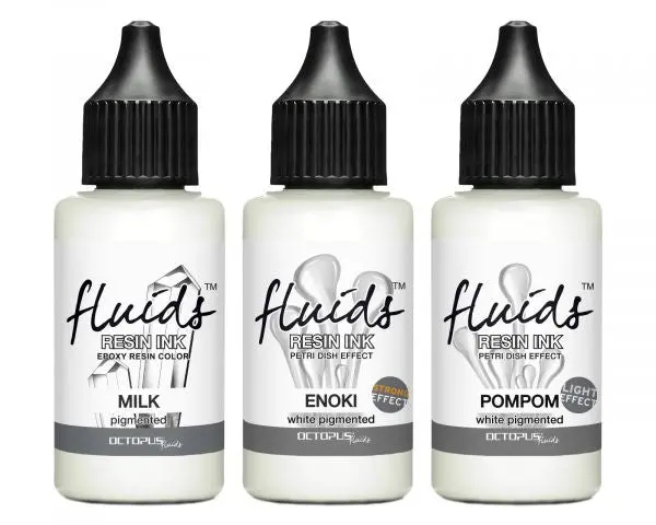 Octopus Fluids Resin Ink Set Weiß Alcohol Ink Für Gießharz 1