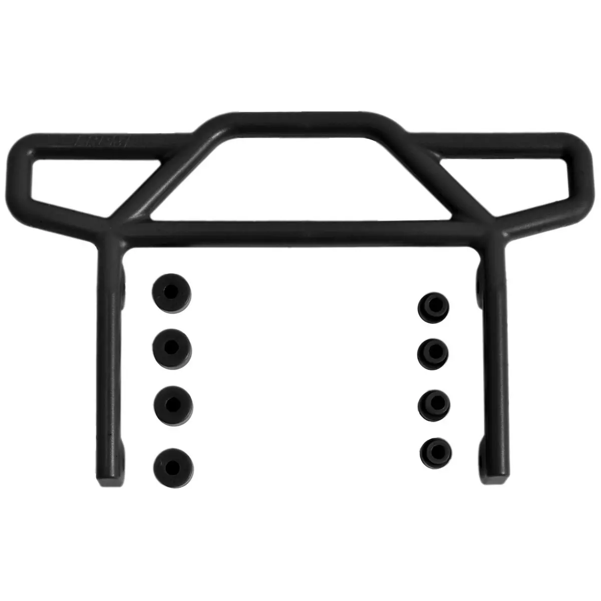 Rpm Rear Bumper: Rustler 2Wd (Black) 1