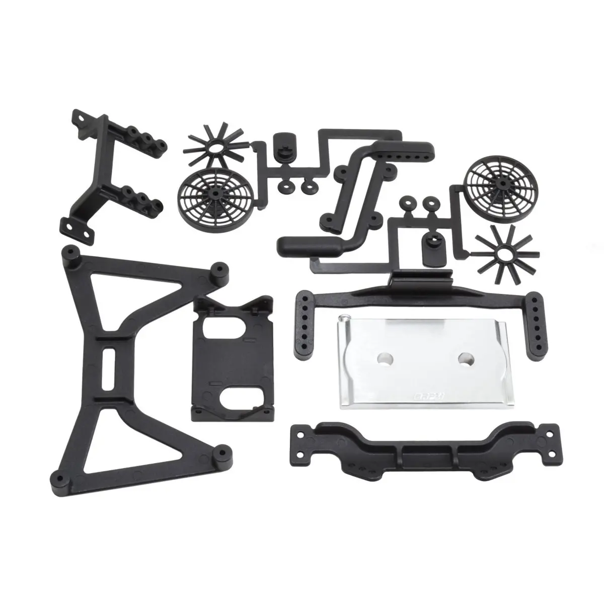 Rpm No Clip Body Mounts Traxxas Slash 2Wd (Black) 1