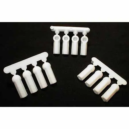 Rpm Hd Ball Cup Rod Ends: 4-40 (Dyeable White) 1