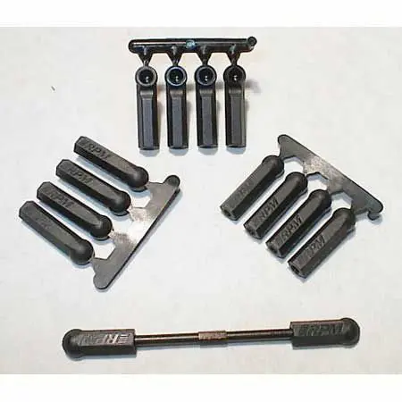 Rpm Long Shank Ball Cup Rod Ends: Black 1