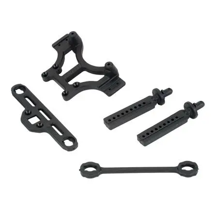 Rpm Shock Tower Body Mount, Blk: Tmx 3.3, Emx 1