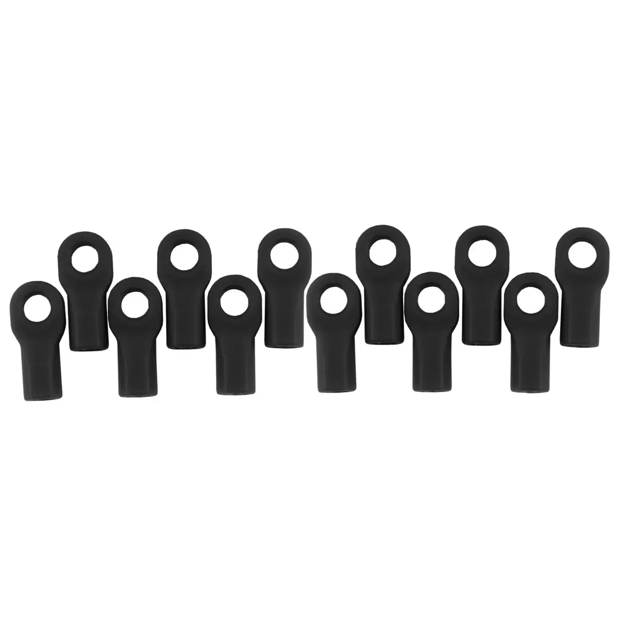 Rpm Short Rod Ends: Traxxas 1/10 W/O Pivot Balls: Black (12) 1