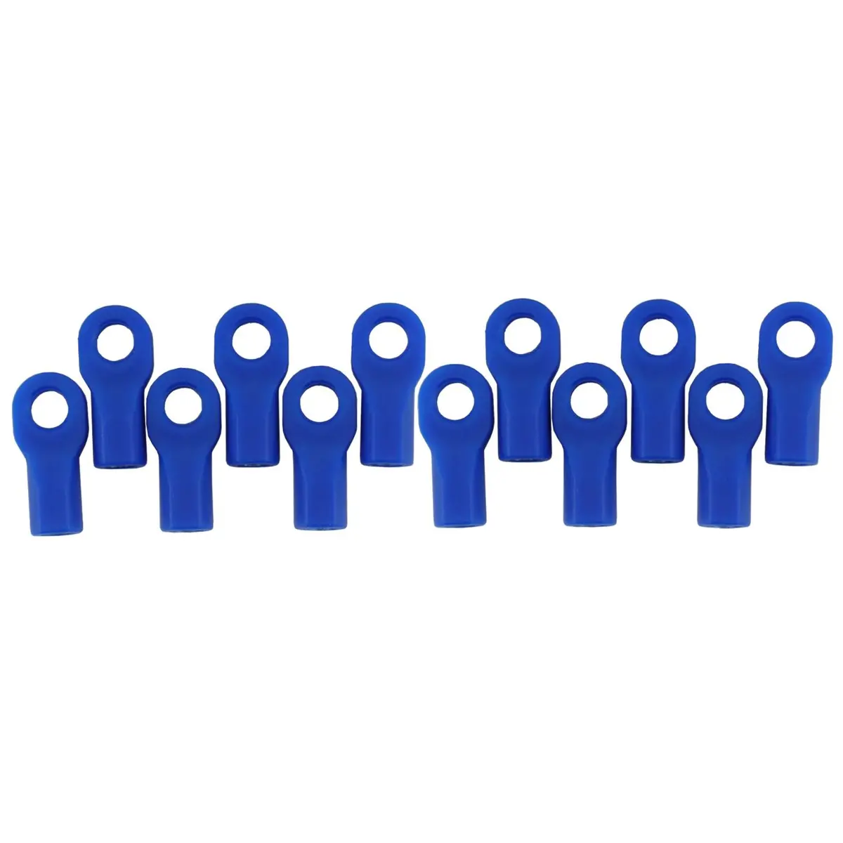 Rpm Short Rod Ends: Traxxas 1/10 W/O Pivot Balls: Blue (12) 1
