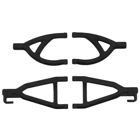 Rpm Rear A-Arms: 1/16 E-Revo (Black) 1