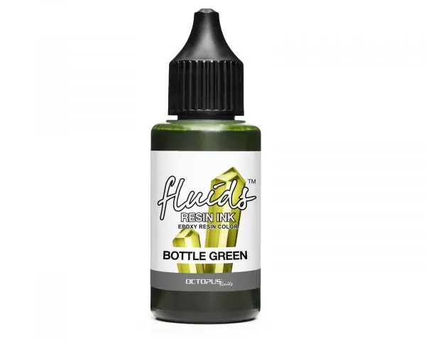 Octopus Fluids Resin Ink Bottle Green Transparent Grün 1