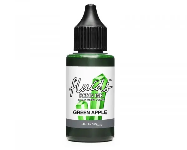 Octopus Fluids Resin Ink Green Apple Transparentes Grün 1