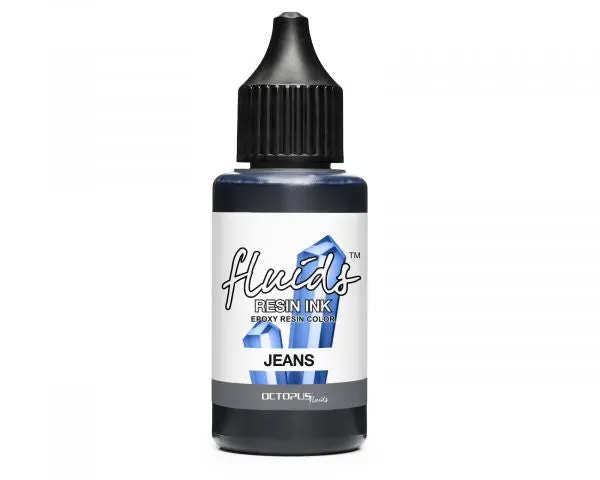 Octopus Fluids Resin Ink Jeans Transparent Blau 1