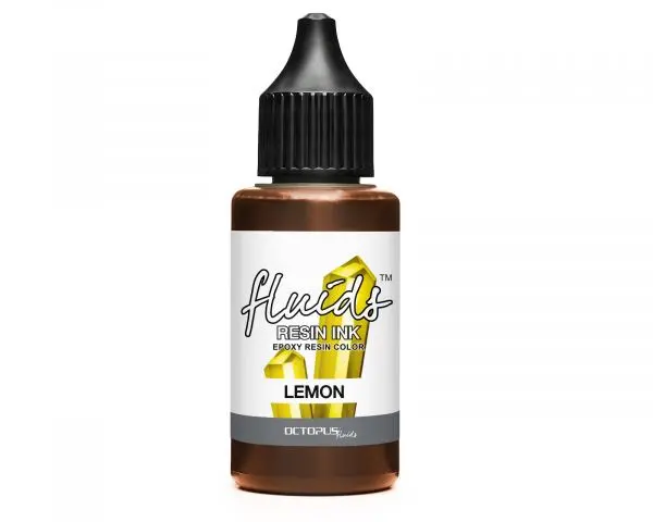 Octopus Fluids Resin Ink Lemon Alcohol Ink Gelb Transparent 1