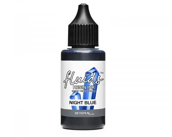 Octopus Fluids Resin Ink Night Blue Transparentes Blau Alkoholbasierte Farbtinte 1