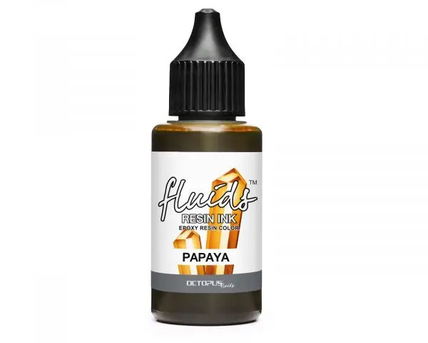 Octopus Fluids Resin Ink Papaya Alcohol Ink Transparent Orange 1