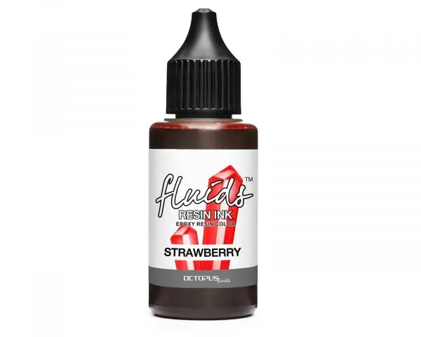 Octopus Fluids Resin Ink Strawberry Transparentes Rot 1