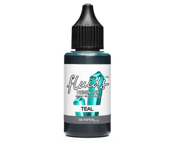 Octopus Fluids Resin Ink Teal Harzoptimierte Alcohol Ink Türkis Transparent 1