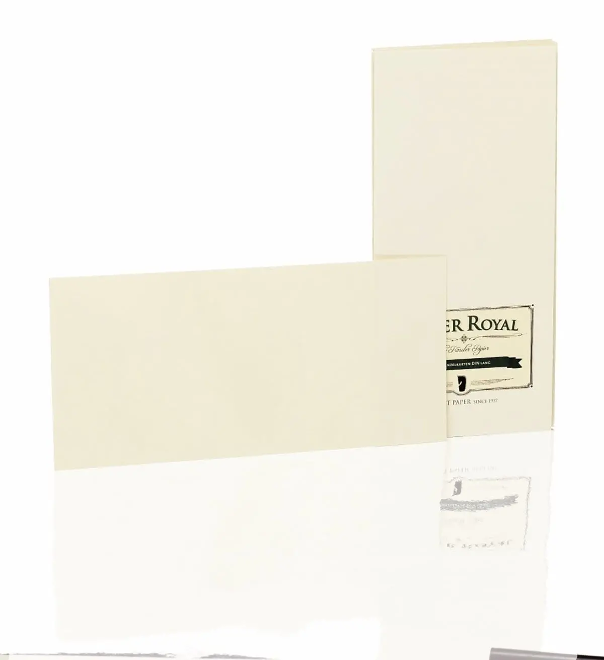 Rössler, Briefkarten Paper Royal, Dl Chamois Gerippt Einzelkarten 1