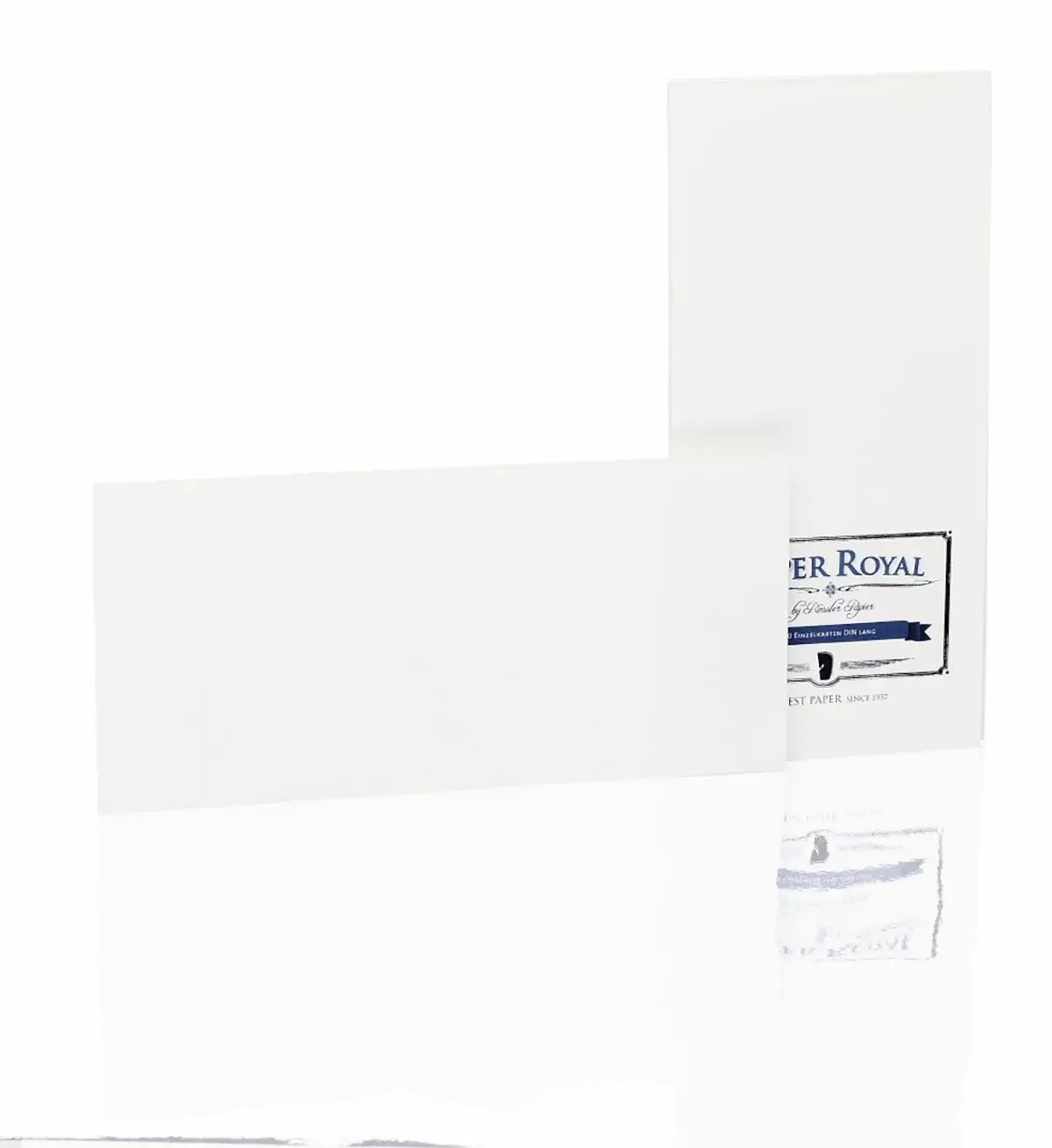 Rössler, Briefkarten Paper Royal, Dl Weiß Gerippt Einzelkarten 1
