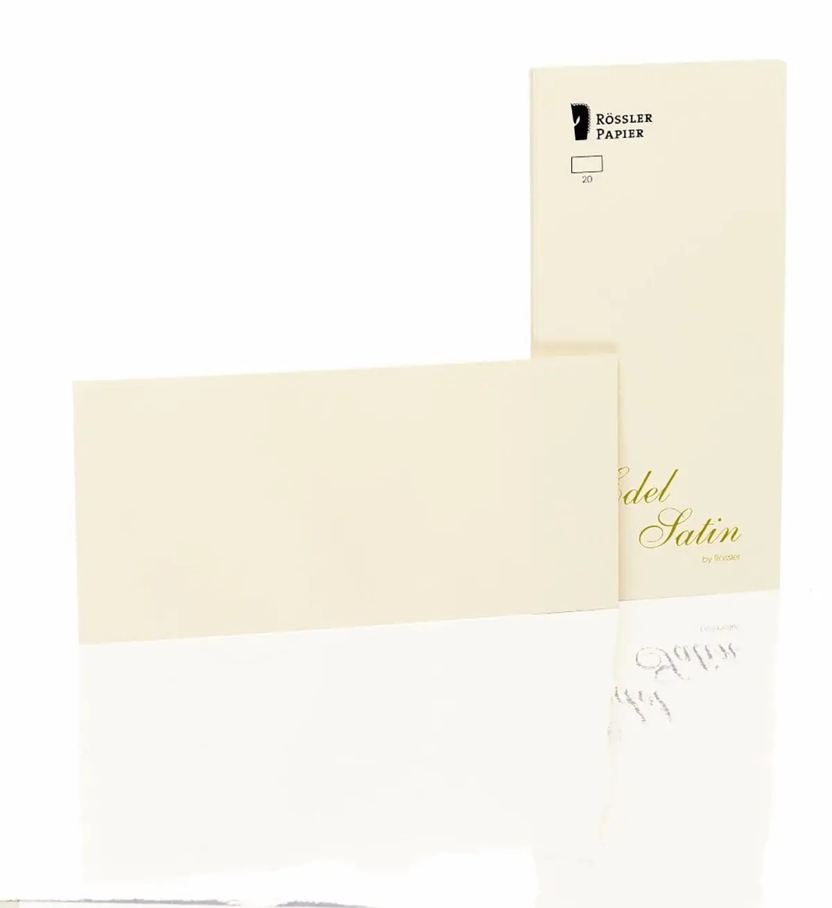 Rössler, Briefkarten Edel Satin, Dl Ivory Glatt Einzelkarten 1